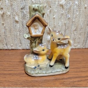 Vintage Holt Howard Deer Statue-Deer Candlestick/Toothpick Holder